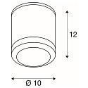 SLV Plafonnier ext�rieur ENOLA OCULUS CL SINGLE IP65, anthrazit gradable