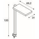 SLV Lampe de table WORKLIGHT UGR < 19 IP20, argent gradable