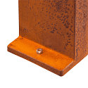 SLV LED Outdoor Floorlamp RUSTY PATHLIGHT 40,  IP55 IK06, height 40cm, 8.9W 3000K 400lm 90�, FeCSi steel rust color