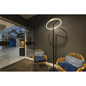 SLV floor lamp ONE STRAIGHT FL up / down, brass, black dimmable