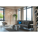 SLV Lampadaire ONE STRAIGHT FL haut bas, blanche gradable