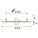 SLV Rosace de plafond FITU version pour montage encastr�, or