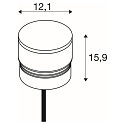 SLV luminaire head M-POL S CLEAR on/off IP65, anthracite 