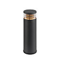 SLV luminaire head M-POL S LOUVER on/off IP65, anthracite 