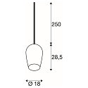 Luminaire à suspension PANTILO OVAL PD E27 IP20, or