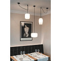 SLV Luminaire à suspension PANTILO 28 PD E27 IP20, blanche