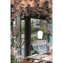 SLV Luminaire à suspension PANTILO OVAL PD E27 IP20, blanche