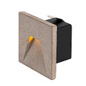 SLV Luminaire d'encastrement mural  CONCRETO EL WING angulaire, indirect, commutable IP65, gris, noir 