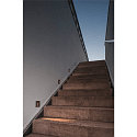 SLV Luminaire d'encastrement mural  CONCRETO EL CUT angulaire, indirect, commutable IP65, gris, noir 