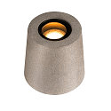 SLV Luminaire sur pied CONCRETO FL rond, conique GU10 IP65, gris gradable