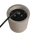 SLV Luminaire sur pied CONCRETO FL rond, conique GU10 IP65, gris gradable