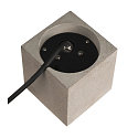 Luminaire sur pied CONCRETO FL forme en d�, avec prise de courant GU10 IP65, gris gradable