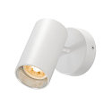 SLV Applique et plafonnier ASTO TUBE CW SINGLE � 1 flamme, rond, pivotant � la cardan GU10 IP20, blanche gradable