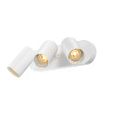 SLV Applique et plafonnier ASTO TUBE CW TRIPLE 3 flammes, langue, pivotant � la cardan GU10 IP20, blanche gradable