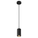 SLV Luminaire � suspension ASTO TUBE � 1 flamme, rond, rigide GU10 IP20, noir gradable
