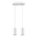 Luminaire � suspension ASTO TUBE � 2 flammes, rigide, langue GU10 IP20, blanche gradable