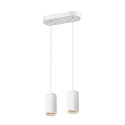 SLV Luminaire � suspension ASTO TUBE � 2 flammes, rigide, langue GU10 IP20, blanche gradable