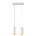 SLV Luminaire � suspension ASTO TUBE � 2 flammes, rigide, langue GU10 IP20, blanche gradable