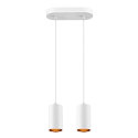 SLV Luminaire � suspension ASTO TUBE � 2 flammes, rigide, langue GU10 IP20, blanche gradable