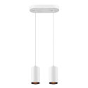 SLV Luminaire � suspension ASTO TUBE � 2 flammes, rigide, langue GU10 IP20, blanche gradable