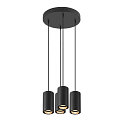 Luminaire � suspension ASTO TUBE 4 flammes, rond, rigide GU10 IP20, noir gradable