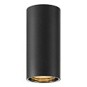 SLV Downlight ASTO TUBE cylindrique, rigide, version pour montage en surface GU10 IP20, noir gradable