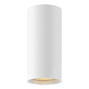 Downlight ASTO TUBE cylindrique, rigide, version pour montage en surface GU10 IP20, blanche gradable