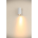SLV Luminaire mural ASTO TUBE Bas, � 1 flamme, cylindrique, rigide GU10 IP20, blanche gradable