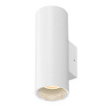 SLV Luminaire mural ASTO TUBE haut bas, � 2 flammes, cylindrique, rigide GU10 IP20, blanche gradable