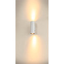 SLV Luminaire mural ASTO TUBE haut bas, � 2 flammes, cylindrique, rigide GU10 IP20, blanche gradable