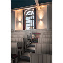 SLV Luminaire mural ASTO TUBE haut bas, � 2 flammes, cylindrique, rigide GU10 IP20, blanche gradable
