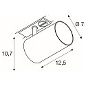 SLV 1-Projecteur monophas� ASTO TUBE rond, pivotant � la cardan GU10 IP20, noir gradable