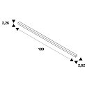 Rail en applique TRACK 48V standard, contr�lable par DALI, noir