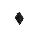Embout TRACK 48V standard, pour rail en applique, noir