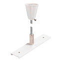 Plaque de renforcement du rail TRACK 48V avec kit de suspension, blanche