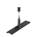 Plaque de renforcement du rail TRACK 48V avec kit de suspension, noir
