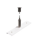 Plaque de renforcement du rail TRACK 48V avec kit de suspension, blanche