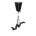 Suspension pendulaire TRACK 48V avec barre, noir