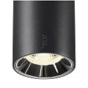 SLV Projecteur sur rail NUMINOS® XS 48V DALI 2 55° pivotant, pour VDU, contrôlable par DALI IP20, noir mat gradable