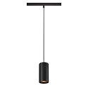 Luminaire � suspension NUMINOS� S TRACK 48V contr�lable par DALI IP20, noir gradable