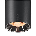SLV Luminaire � suspension NUMINOS� S TRACK 48V contr�lable par DALI IP20, chrome, noir gradable