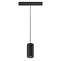 SLV Luminaire à suspension NUMINOS® S 48V DALI 2 20° pour VDU, contrôlable par DALI IP20, noir mat gradable