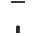 SLV pendant luminaire NUMINOS® S 48V DALI 2 40° for VDU workstation, DALI controllable IP20, black matt dimmable