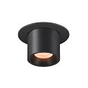 ceiling recessed luminaire NUMINOS® PROJECTOR S cylindrical, black