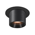 Plafonnier encastré NUMINOS® PROJECTOR M cylindrique, noir 
