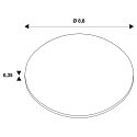 SLV cover UNIVERSAL DOWNLIGHT MOVE round, swivelling, chrome