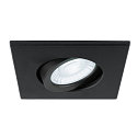 SLV Capot UNIVERSAL DOWNLIGHT IP20 angulaire, pivotant, noir