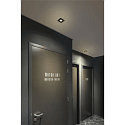 SLV Capot UNIVERSAL DOWNLIGHT IP20 angulaire, pivotant, noir
