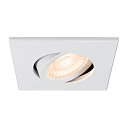 Capot UNIVERSAL DOWNLIGHT IP20 angulaire, pivotant, blanche