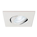 SLV cover UNIVERSAL DOWNLIGHT IP20 square, swivelling, white
